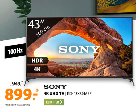 Sony   4k ultrahd televisies folder aanbieding bij  Expert - details