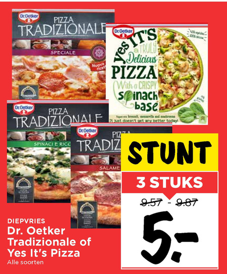 Dr Oetker   diepvriespizza folder aanbieding bij  Vomar - details