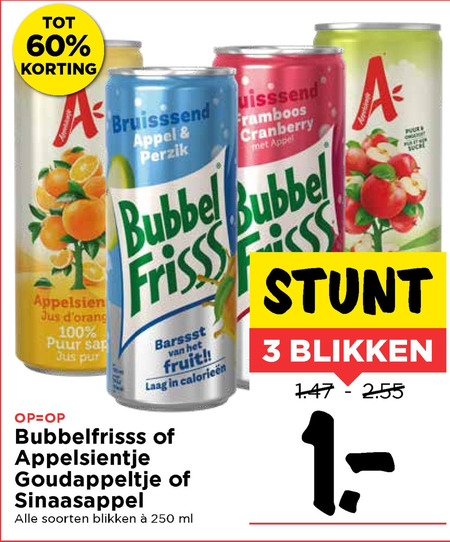 Dubbelfrisss   fruitdrank, frisdrank folder aanbieding bij  Vomar - details