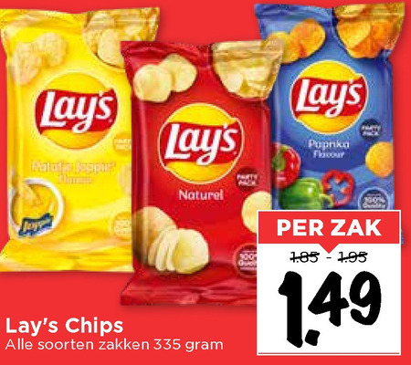 Lays   chips folder aanbieding bij  Vomar - details