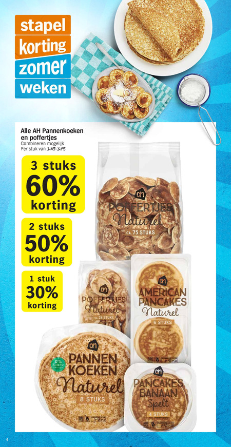 Albert Heijn Huismerk   pannenkoek, poffertjes folder aanbieding bij  Albert Heijn - details