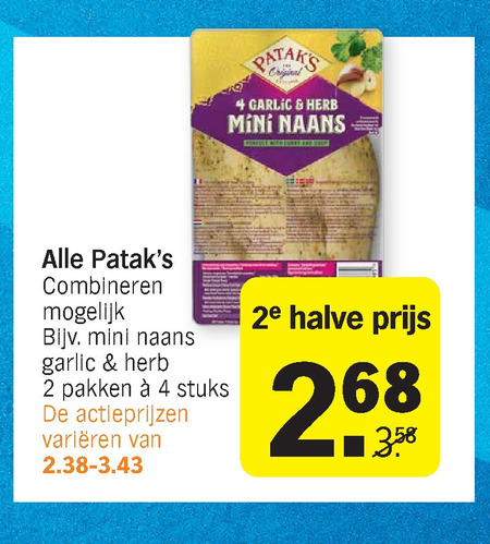 Patak   naanbrood, roerbaksaus folder aanbieding bij  Albert Heijn - details