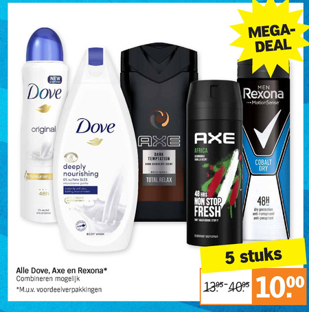 Dove   bodylotion, deodorant folder aanbieding bij  Albert Heijn - details