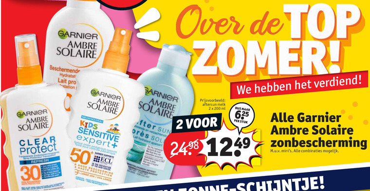 Ambre Solaire   aftersun, zonnebrandolie folder aanbieding bij  Kruidvat - details