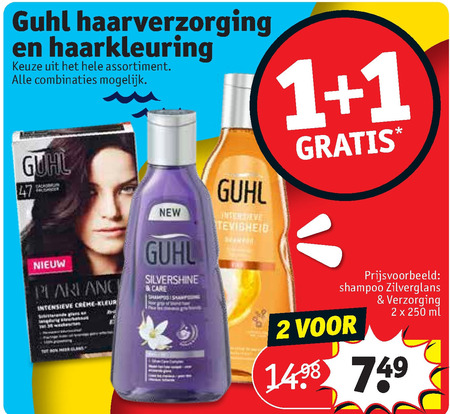 Guhl   haarkleuring, shampoo folder aanbieding bij  Kruidvat - details