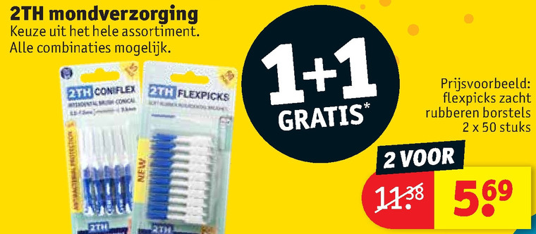 2TH   interdentale ragers, tandenstokers folder aanbieding bij  Kruidvat - details