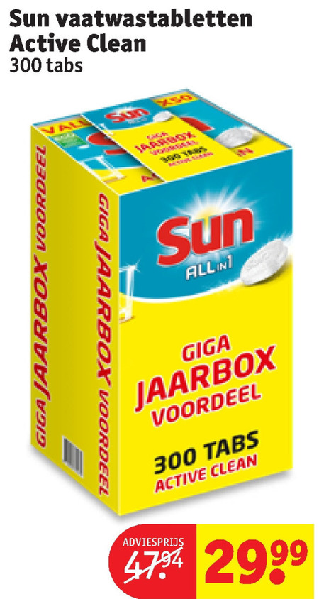 Sun   vaatwasmiddel folder aanbieding bij  Kruidvat - details