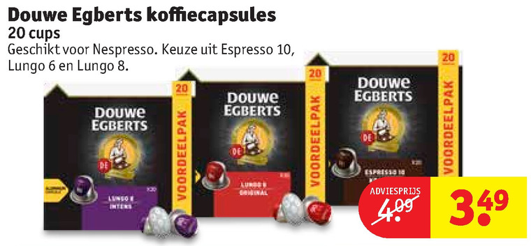 Douwe Egberts   koffiecups folder aanbieding bij  Kruidvat - details