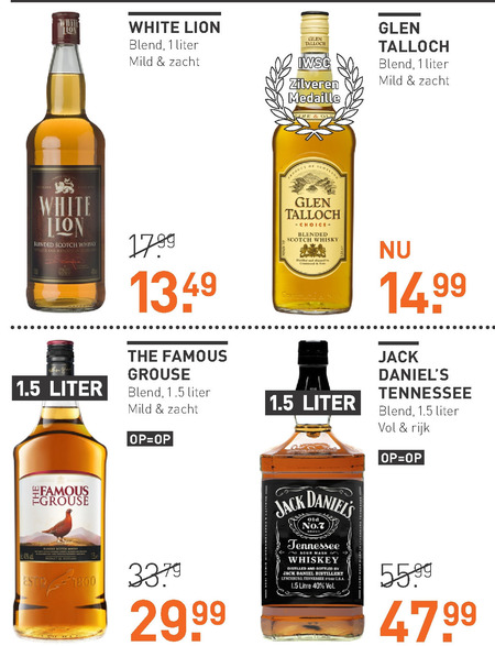 Famous Grouse   whisky folder aanbieding bij  Gall & Gall - details