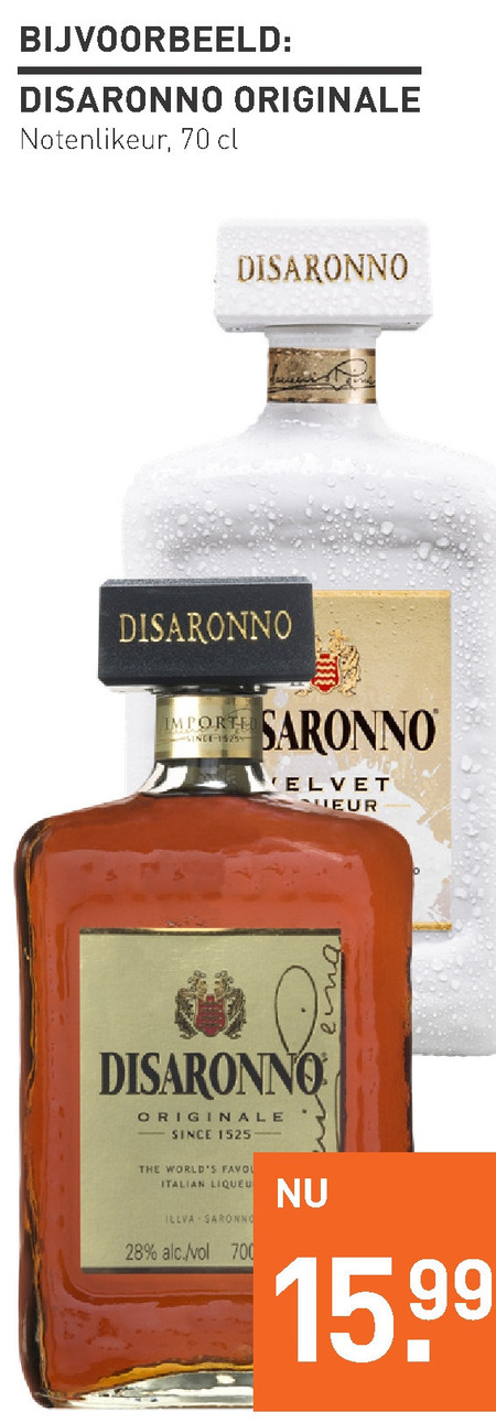 Disaronno   amaretto folder aanbieding bij  Gall & Gall - details