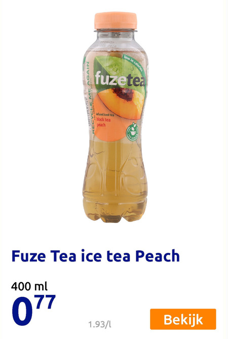 Fuze Tea   ice tea folder aanbieding bij  Action - details