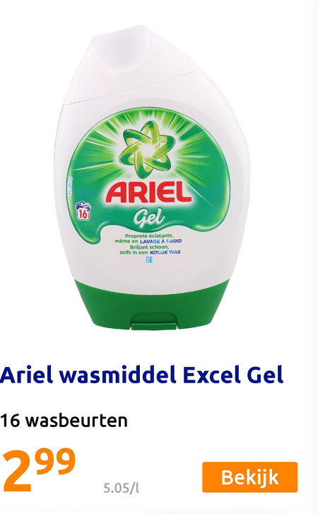 Ariel   wasmiddel folder aanbieding bij  Action - details