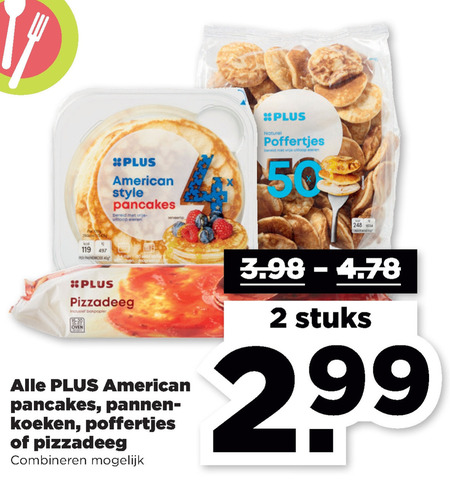 Plus Huismerk   pizzadeeg, pannenkoek folder aanbieding bij  Plus - details