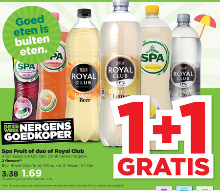 Royal Club   frisdrank, fruitdrank folder aanbieding bij  Plus - details