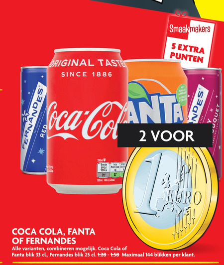 Coca-Cola   cola, frisdrank folder aanbieding bij  Dekamarkt - details