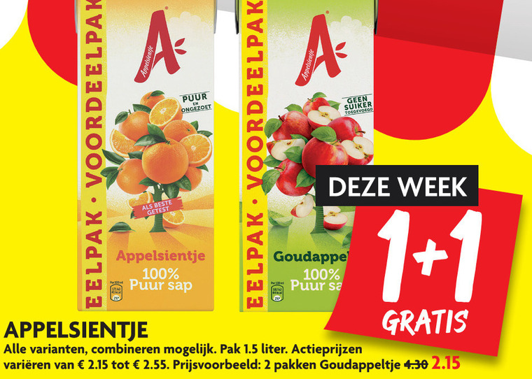 Appelsientje   fruitdrank folder aanbieding bij  Dekamarkt - details