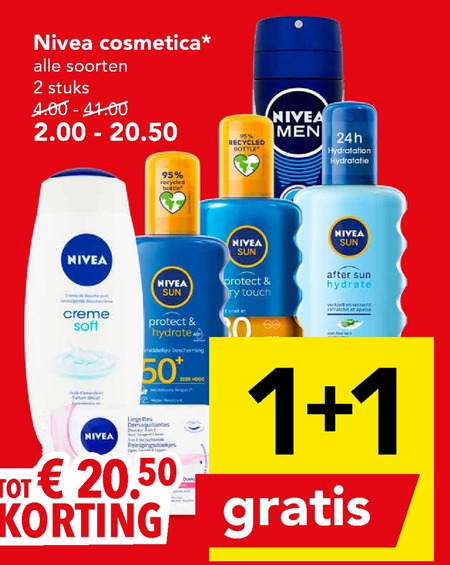 Nivea   deodorant, gezichtsverzorging folder aanbieding bij  Deen - details