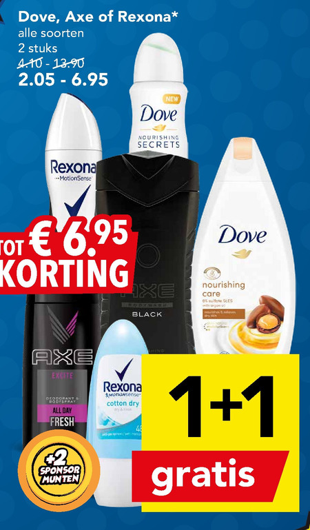 Axe   douchegel, deodorant folder aanbieding bij  Deen - details