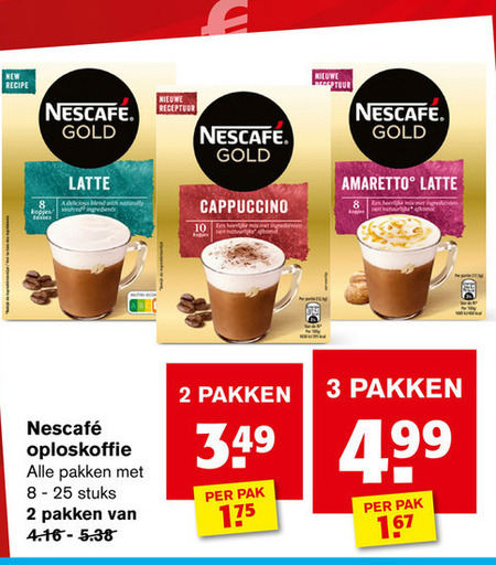 Nescafe   oploskoffie folder aanbieding bij  Hoogvliet - details