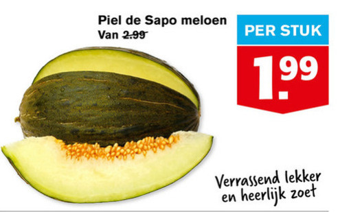 Piel de Sapo   meloen folder aanbieding bij  Hoogvliet - details