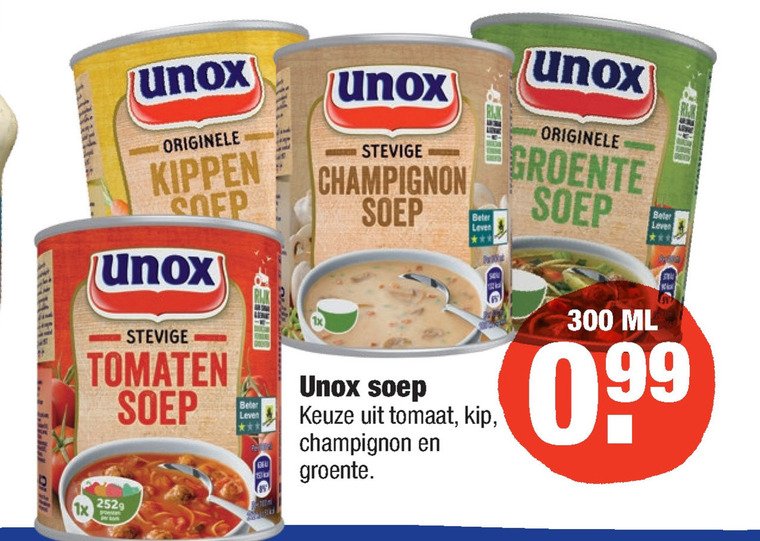 Unox   soep folder aanbieding bij  Aldi - details