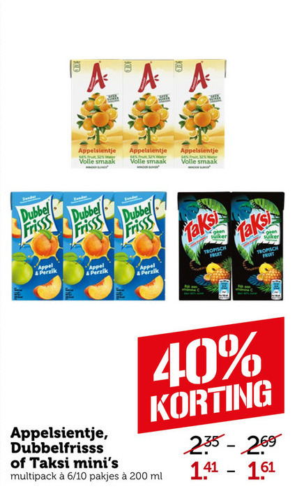 Taksi   fruitdrank folder aanbieding bij  Coop - details