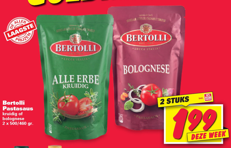 Bertolli   pastasaus folder aanbieding bij  Nettorama - details