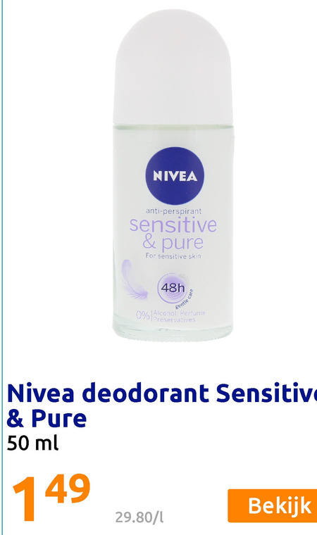 Nivea   deodorant folder aanbieding bij  Action - details