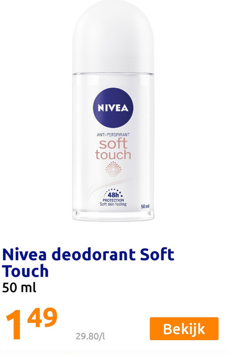 Nivea   deodorant folder aanbieding bij  Action - details