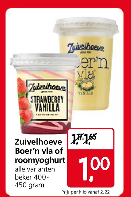 Zuivelhoeve   yoghurt, vruchtenyoghurt folder aanbieding bij  Jan Linders - details