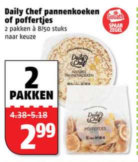 Daily Chef   poffertjes, pannenkoek folder aanbieding bij  Poiesz - details