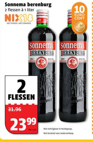 Sonnema   berenburg folder aanbieding bij  Poiesz - details