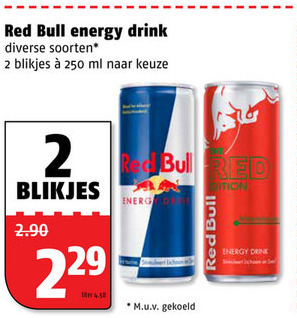 Red Bull   energiedrank folder aanbieding bij  Poiesz - details