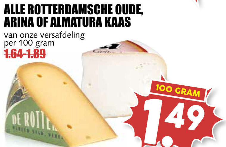 Arina   geitenkaas, kaas folder aanbieding bij  MCD Supermarkt Basis - details