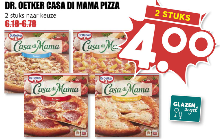 Dr Oetker   diepvriespizza folder aanbieding bij  MCD Supermarkt Basis - details