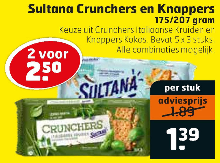 Sultana   fruitbiscuit folder aanbieding bij  Trekpleister - details