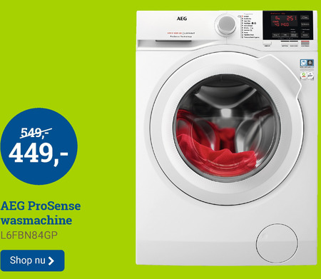 AEG   wasmachine folder aanbieding bij  BCC - details