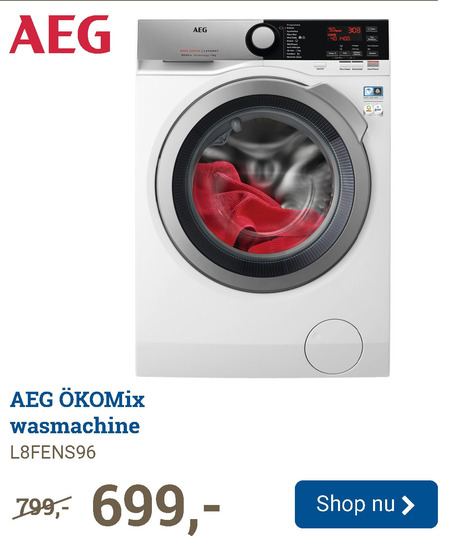 AEG   wasmachine folder aanbieding bij  BCC - details