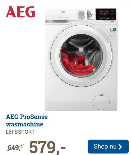 AEG   wasmachine folder aanbieding bij  BCC - details