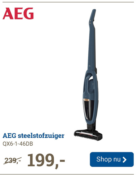 AEG   steelstofzuiger folder aanbieding bij  BCC - details