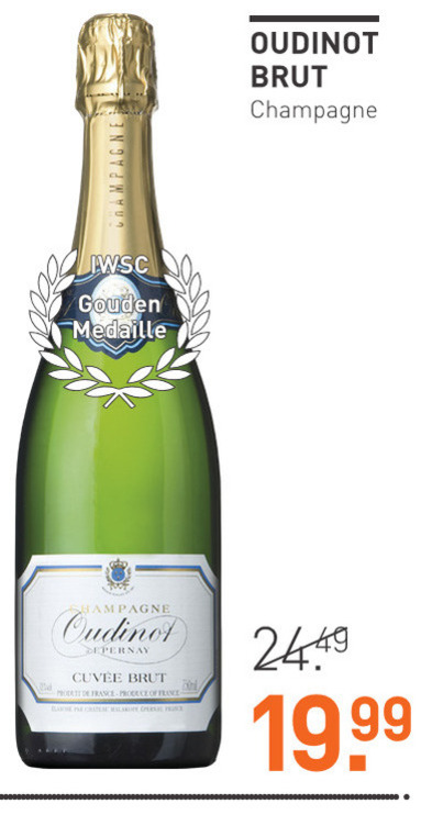 Oudinot   champagne sparkling wijn folder aanbieding bij  Gall & Gall - details