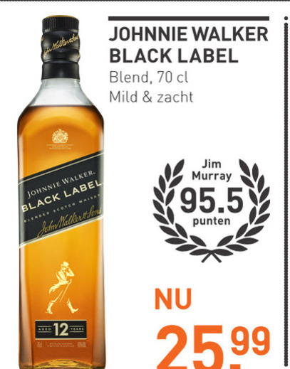 Johnnie Walker   whisky folder aanbieding bij  Gall & Gall - details