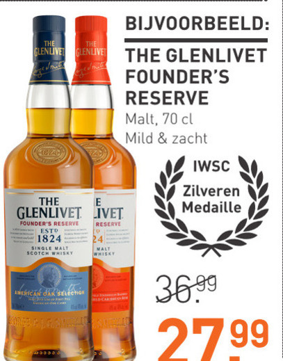 Glenlivet   whisky folder aanbieding bij  Gall & Gall - details