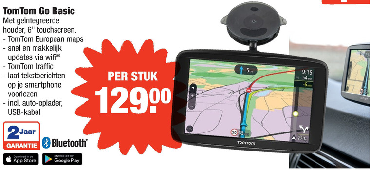 TomTom   auto navigatie folder aanbieding bij  Aldi - details