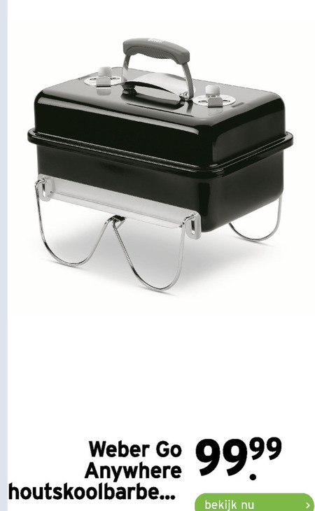 Weber   houtskool barbecue folder aanbieding bij  Gamma - details