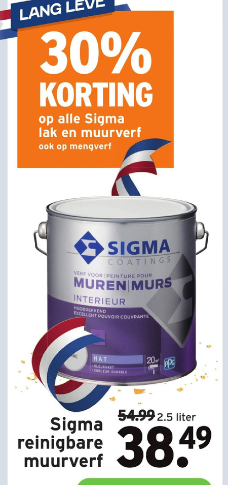 Sophie Zaklampen Noord Sigma muurverf folder aanbieding bij Gamma - details