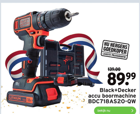 Black and Decker   accuboormachine folder aanbieding bij  Gamma - details