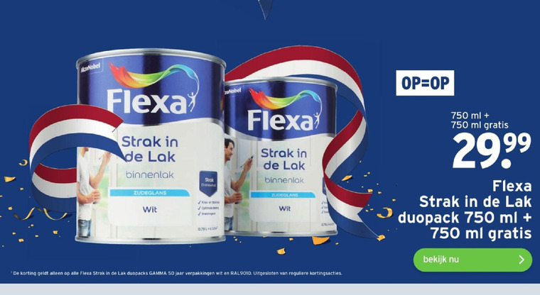 Flexa lak bij Gamma - details