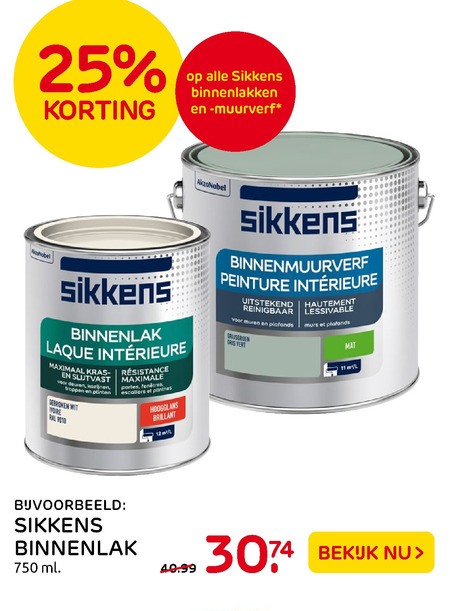 Sikkens   lak folder aanbieding bij  Praxis - details