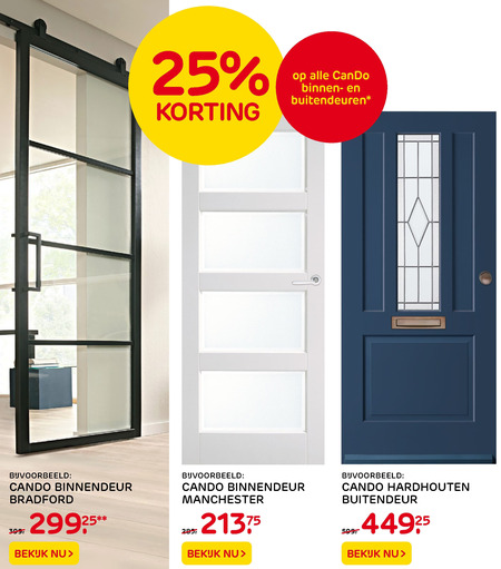 Cando   deur folder aanbieding bij  Praxis - details